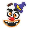 Charms de Sapato com Expressão Peculiar de Halloween Decorações de Sapato de Borracha Macia PVC Design de Rosto de Fantasma Desenho Animado DIY Fivelas Decorativas Transfronteiriço