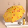 70% de descuento Paraguas manual creativo para frutas, con recubrimiento negro, protector solar, plegable, doble uso para sol y lluvia, sombrilla protectora contra rayos UV
