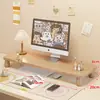Bandeja para Teclado de Escritorio Base Elevadora de Monitor Soporte para Escritorio de Oficina Estante de Almacenamiento Elevador para Computadora de Escritorio
