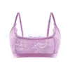 Amazon Europeo y Americano Ebay Sujetador de Encaje Sexy Transparente para Mujer Sin Aros para Soportar los Senos Lencería Francesa Sexy