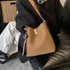 Bolso de Hombro Cruzado Grande de Alta Gama para Invierno 2025, Nuevo Diseño de Moda, Versátil, Simple, Casual, Elegante, de Tendencia