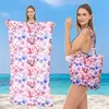 Toalla de Playa Plegable Bolsa de Almacenamiento Portátil Dos en Uno Bolso de Hombro para Viajes al Aire Libre Toalla para Vacaciones en la Costa Surf