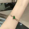 Pulsera de calabaza para mujer, nueva, chapada en oro rosa, oro de 18 quilates, pulsera de nicho, popular en el pequeño libro rojo, calcedonia roja Kirka, en stock