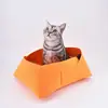Ninho de Gato de Feltro Transfronteiriço, Universal de Quatro Níveis, Removível, Semifechado, Estilo Europeu Simples, Resistente a Arranhões, Ninho de Gato Doméstico Multiuso