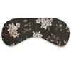 Almohada para ojos de yoga con compresa caliente, impresión de lino, calentamiento en microondas, bolsa de compresa caliente de semillas de lino y lavanda, máscara de ojos para meditación y sueño
