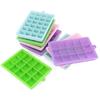 Forma de Gelo Quadrada com Tampa, Fabricante de Cubos de Gelo de 24 Grelhas/15 Grelhas, Molde para Cubos de Gelo Pequenos Caseiros para Uso Doméstico, Molde de Forma de Gelo Personalizável