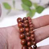 Pulseira Huanghuali de Mianmar Pulseira Grande de Madeira Wenwan 108 Contas Budistas Rosário Portátil Pequena Joia Fabricante