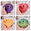 Zongbo DIY Porta-Velas Aromaterapia Gota de Cristal Porta-Velas Redondo Estéreo Amor Molde de Silicone Atacado