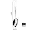 Venta al por mayor transfronteriza 1010 acero inoxidable cuchara cuchillo y tenedor juego de vajilla engrosado hotel postre cuchara de café LOGOTIPO