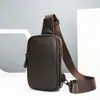 Marute nueva bolsa de pecho de piel de vaca gran capacidad bandolera versátil moda piel genuina bolso de hombro para hombre venta al por mayor