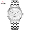 Reloj de Pareja con Banda de Acero CHENXI/Dawn 05 Reloj de Cuarzo para Pareja Negocios Reloj de Pareja Sencillo