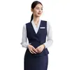 Chaleco Traje Estilo Profesional 2026 Otoño/Invierno Nuevo Diseño Uniforme Recepción Banco Hotel Ropa de Trabajo para Mujeres
