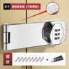 Placa de Fechadura com Senha de Três Dígitos Sem Furo Mecânica com Fivela Giratória Senha Lockers Placa de Fechadura com Senha Externa em Liga de Zinco