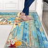 Mantel Individual Americano Simple Alfombrilla de Cocina Terciopelo de Cristal Absorbente de Agua Antideslizante Resistente a Manchas Alfombrilla de Piso Alfombra Decorativa para Sala de Estar Cocina del Hogar