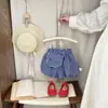 Conjunto de Camisola e Bloomers Xadrez Estilo Coreano para Meninas, Roupa de Duas Peças Respirável e Estilosa de Verão para Bebês