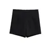 Shorts de Primavera y Verano para Chicas Atrevidas para Mujer para Usar Leggings Elásticos de Tres Puntos de Cintura Alta Ajustados Negros Versátiles que Adelgazan Cubren la Cadera Pantalones tipo Bootcut
