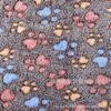 Terciopelo de Coral Estampado Desplazado Corte Patas de Perro Ropa Textiles para el Hogar Juguetes Zapatos y Sombreros Suministros para Mascotas Tela Tejido Flocado