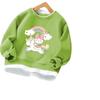 Vestido de Otoño para Niños 2024 Estilo Extranjero Moderno Falso de Dos Piezas Top de Cuello Redondo Suéter para Niños Medianos y Grandes Traje de Niña Vestido de Primavera