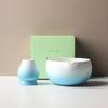 Tigela Matcha Cross-border Gradiente Cor Estilo Japonês Matcha Chá Conjunto Terno Amazon Matcha Tigela com Boca Caixa de Presente