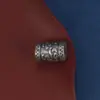 Plata de Ley 925 Xiangyun Cuentas Redondas Tipo Cubo Accesorios Retro Cilíndricas Cuentas Espaciadoras Material para Pulsera Collar DIY Hecho a Mano