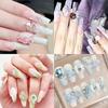Nova Rosa Nail Art Joias Gradiente Blooming Misto Camélia Rosa Flor Estéreo Decoração de Unhas