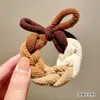 Goma Elástica Tejida de Alta Elasticidad con Lazo para Coletas Altas, Goma para Moños de Mujer, Accesorio para el Cabello con Alta Elasticidad que No Tira del Cabello
