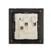 Comercio exterior estilo británico estilo europeo ultradelgado de vidrio oculto estilo 86 enchufable estilo británico estilo alemán carga rápida USB interruptor de 20A enchufe