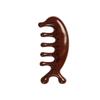 Pente de massagem plástico Meridian pente de cinco dentes pente anti-couro cabeludo raspagem massageador imitação de cabelo pente de madeira maciça atacado