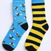 Calcetines de Algodón para Hombre con Múltiples Logos, Calcetines para Pie Izquierdo y Derecho, Estampados de Animales, Hechos a Mano, Sin Costuras, Antideslizantes