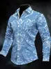Nova camisa masculina de moda plus size com estampa digital, disponível exclusivamente nos sites independentes AliExpress e Amazon europeus e americanos