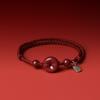 Pulsera de Hilo Rojo con Hebilla de Paz de Cinabrio Ruize para Año de Nacimiento de Mujer Colgante de Paz, Salud y Fortuna de Plata 925 Tobillera de Cinabrio Venta al por Mayor