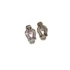 Pinzas para Orejas~Pinzas para Orejas de Zirconia con Diamantes Completos, Sencillas, Modernas y Exquisitas, Pinzas para Hélice Auricular sin Perforar, Lujo Ligero, Pendientes de Gama Alta y Elegantes