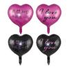 Día de San Valentín Chino Confesión Amor Globo de Película de Aluminio 18 pulgadas Rojo Rosa Forma de Corazón Globo Puesto Callejero Boda Confesión Accesorios