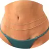 Accesorios transfronterizos europeos y americanos, cadena de cuentas simple de doble capa para la cintura de mujer, cadena de onda de agua a la moda, cadena corporal sexy