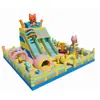 Castillo Inflable, Parque de Diversiones Grande al Aire Libre, Trampolín Inflable, Puesto Cuadrado de Parque, Castillo Travieso, Tobogán Infantil