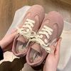 Zapatos de Malla Amarillos Transpirables Populares de Verano Delgados Casuales Retro Forrest Gump Zapatos Pequeños Zapatos de Tela para Entrenamiento Moral de Malla para Mujer