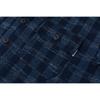 BSAPA Primavera y Otoño Nueva Casual Vintage Lavada Holgada Manga Larga Cuadros Trabajo Jean Chaqueta Camisa JK387