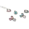 Flash Explosivo Cuadrado Azucarero Flor Acero de Titanio Perno para Hélice de Oreja Pendiente Trasero Pendiente Pequeño Diseño de Nicho Exquisito Accesorios para Pendientes Femenino
