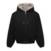 Roupas Vintage 25 Inverno Novo Jaqueta de Algodão com Capuz e Gola de Pele para Homens e Mulheres Estilo Curto Casaco de Algodão Espesso Quente