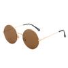 Otoño 2021 Nuevas gafas de sol redondas de moda para mujer, gafas de sol reflectantes coloridas, gafas de sol Shanghai Beach Prince Mirror