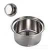Olla caliente individual pequeña de acero inoxidable engrosado olla caliente pequeña giratoria una persona una olla olla caliente comercial olla de inducción olla especial
