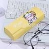 Versión coreana de caja para gafas, tinta creativa, moda, hombres y mujeres, miopía, dibujos animados, fabricantes, impresión gratuita, cuadrada de alta gama, almacenamiento de PU
