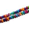 Concha de color irregular al por mayor, grava, cuentas de ábaco coloridas, grava, cuentas sueltas con forma, material para pulsera de joyería DIY