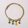 Pulseira de Corda Multicor, Joia de Corda de Mão Zongzi Trançada Atacado, Artesanal Puro, Estilo Nacional, Tendência Nacional, Corda Vermelha Trançada à Mão