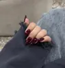 Uñas Vestibles Nuevo Estilo Transfronterizas Moonlight Nude Superficie de Espejo Minimalistas Tiras de Uñas Pre-hechas Estilo Ins Minimalista Pegatinas de Uñas Aurora