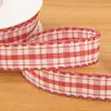 Fita Estilo Pastoral, Fita de Cetim com Borda Ondulada, Acessório de Cabelo com Laço Feito à Mão, Tiara, Fita para Embalagem de Caixa de Presente com Flores