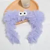 Diadema de felpa antideslizante para mujer, diadema para el pelo, accesorios para el pelo, máscara facial de dibujos animados linda nueva