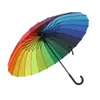 Guarda-chuva Automático Osso Arco-íris Cabo Longo À Prova de Vento Para Sol e Chuva Haste Reta Guarda-chuva Para Homens e Mulheres Duas Pessoas À Prova de Vento À Prova de Tempestade Chuva Forte