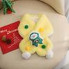 Natal à prova de frio confortável quente pescoço proteção cachecol inverno personalizado boneco de neve casual all-match personalizado bola cachecol cachecol cachecol
