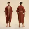 Nuevos Pantalones Transfronterizos Pijama de Pareja Casual Cómodo Holgado Bata Satén Jacquard Ropa de Casa 3993+5024